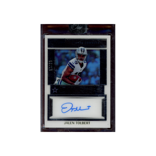 Jalen Tolbert 2022 Panini One Football Day One Rookie Auto /99