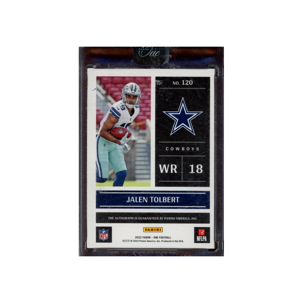 Jalen Tolbert 2022 Panini One Football Day One Rookie Auto /99