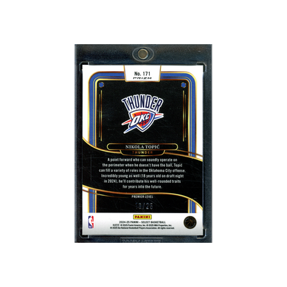 Nikola Topic 2024-25 Panini Select Basketball Tie-Dye Rookie /25
