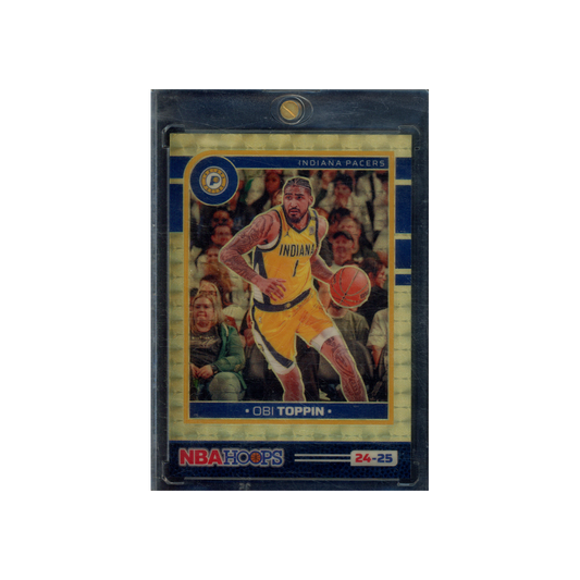 Obi Toppin 2024-25 Panini Hoops Basketball Gold Vinyl 1/1