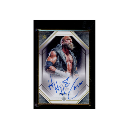 Triple H 2021 Topps Transcendent Collection Gold Frame Auto /25