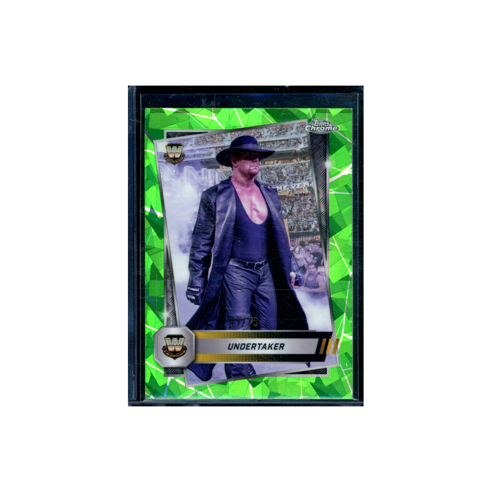 Undertaker 2025 Topps Chrome Green Ice Refractor /75