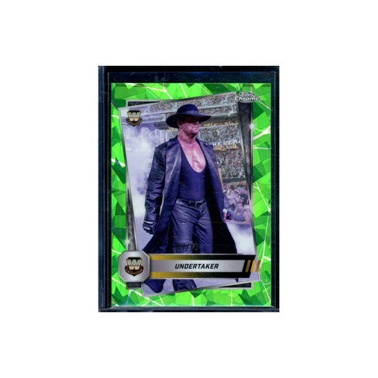Undertaker 2025 Topps Chrome Green Ice Refractor /75