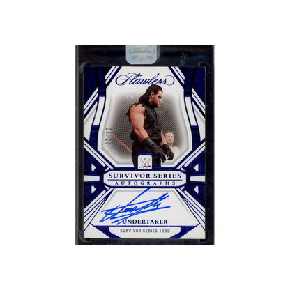 Undertaker 2024 Panini Flawless WWE Survivor Series Auto Blue /20