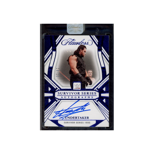 Undertaker 2024 Panini Flawless WWE Survivor Series Auto Blue /20
