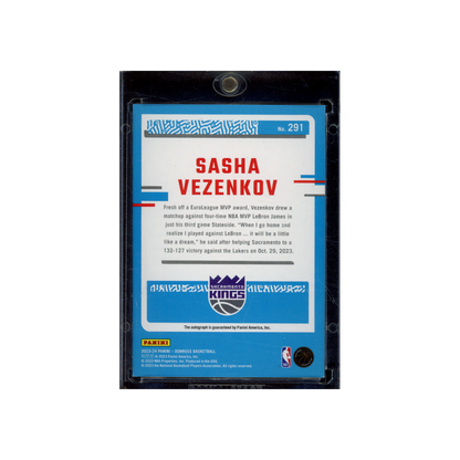 Sasha Vezenkov 2023-24 Panini Donruss Basketball Rated Rookie Auto Blue /49