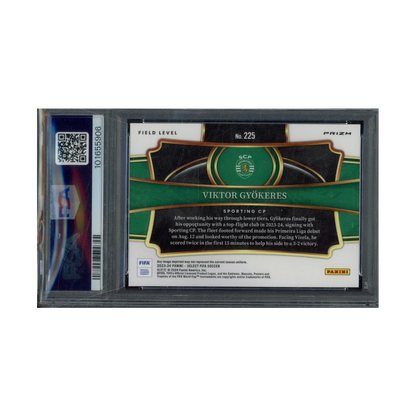 Viktor Gyokeres 2023-24 Panini Select Fifa White Sparkle PSA 10