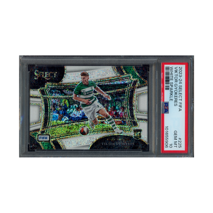 Viktor Gyokeres 2023-24 Panini Select Fifa White Sparkle PSA 10