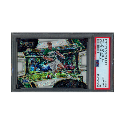 Viktor Gyokeres 2023-24 Panini Select Fifa White Sparkle PSA 10