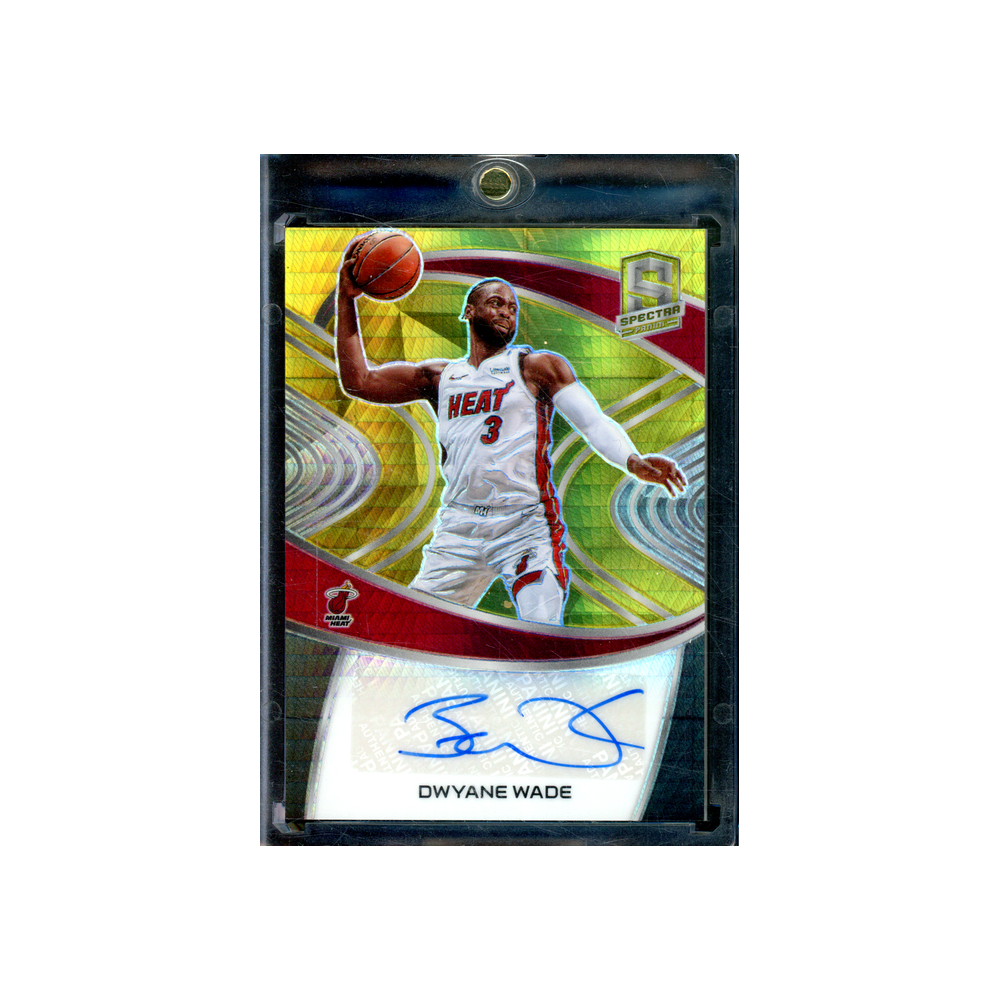 Dwyane Wade 2020-21 Panini Spectra Basketball Auto Hyper Gold /4