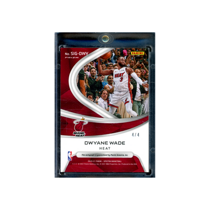 Dwyane Wade 2020-21 Panini Spectra Basketball Auto Hyper Gold /4