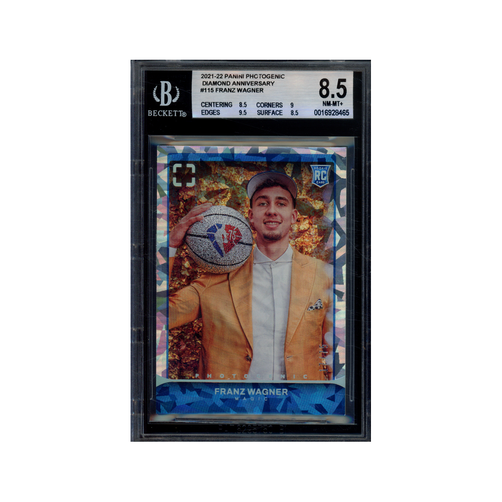 Franz Wagner 2021-22 Panini Photogenic Basketball Diamond Anniversary Rookie /75 BGS 8.5
