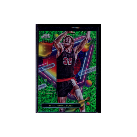 Bill Walton 2024 Topps Chrome Cosmic Green /75