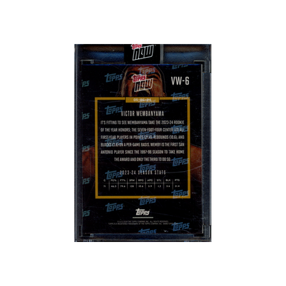 Victor Wembanyama 2024 Topps Now Rookie of the Year