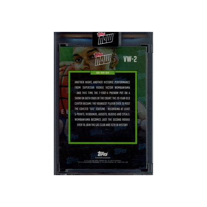 Victor Wembanyama 2024 Topps Now Rookie