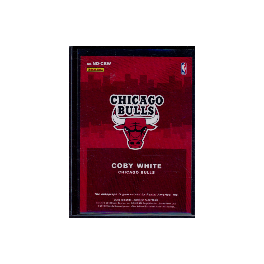 Coby White 2019-20 Panini Donruss Basketball Next Day Rookie Auto