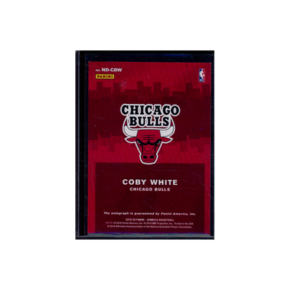 Coby White 2019-20 Panini Donruss Basketball Next Day Rookie Auto