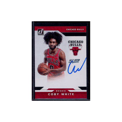 Coby White 2019-20 Panini Donruss Basketball Next Day Rookie Auto