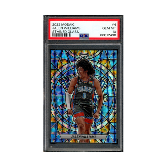 Jalen Williams 2022 Panini Mosaic Basketball Stained Glass PSA 10