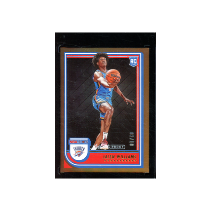 Jalen Williams 2022-23 Panini Hoops Basketball Artist Proof Rookie Gold  /10