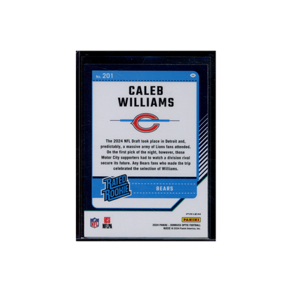 Caleb Williams 2024 Panini Donruss Optic Football Rated Rookie Holo