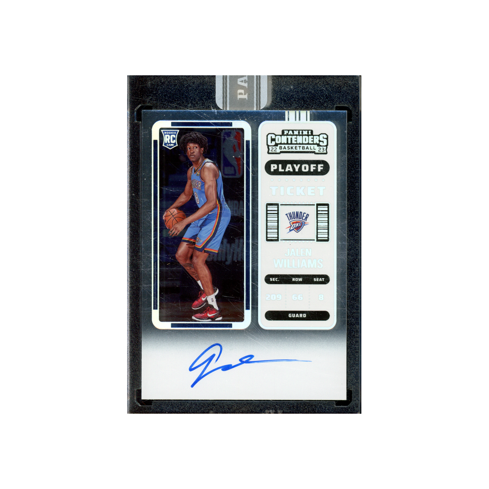 Jalen Williams 2022-23 Panini Contenders Basketball Rookie Ticket Auto White Box 1/1