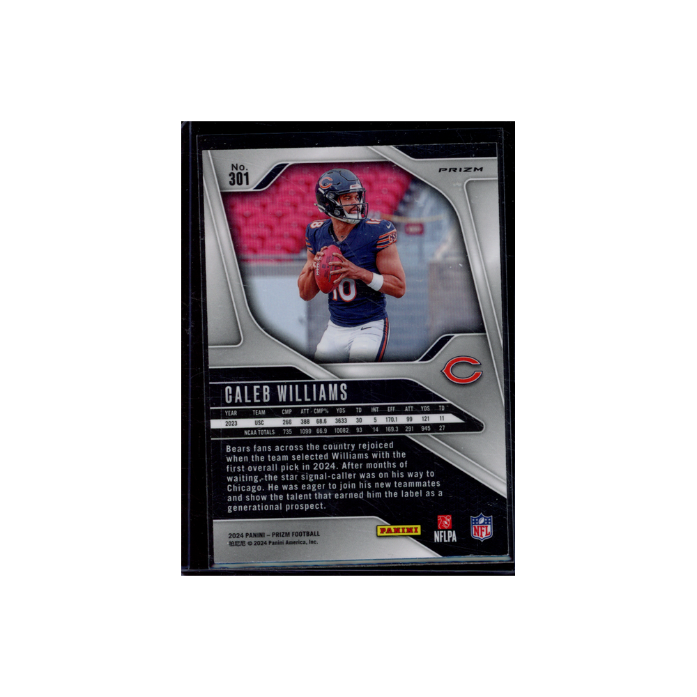 Caleb Williams 2024 Panini Prizm Football Disco Prizm Rookie