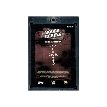 Torrie Wilson 2025 Topps Chrome Cactus Jack Orange Refractor /25