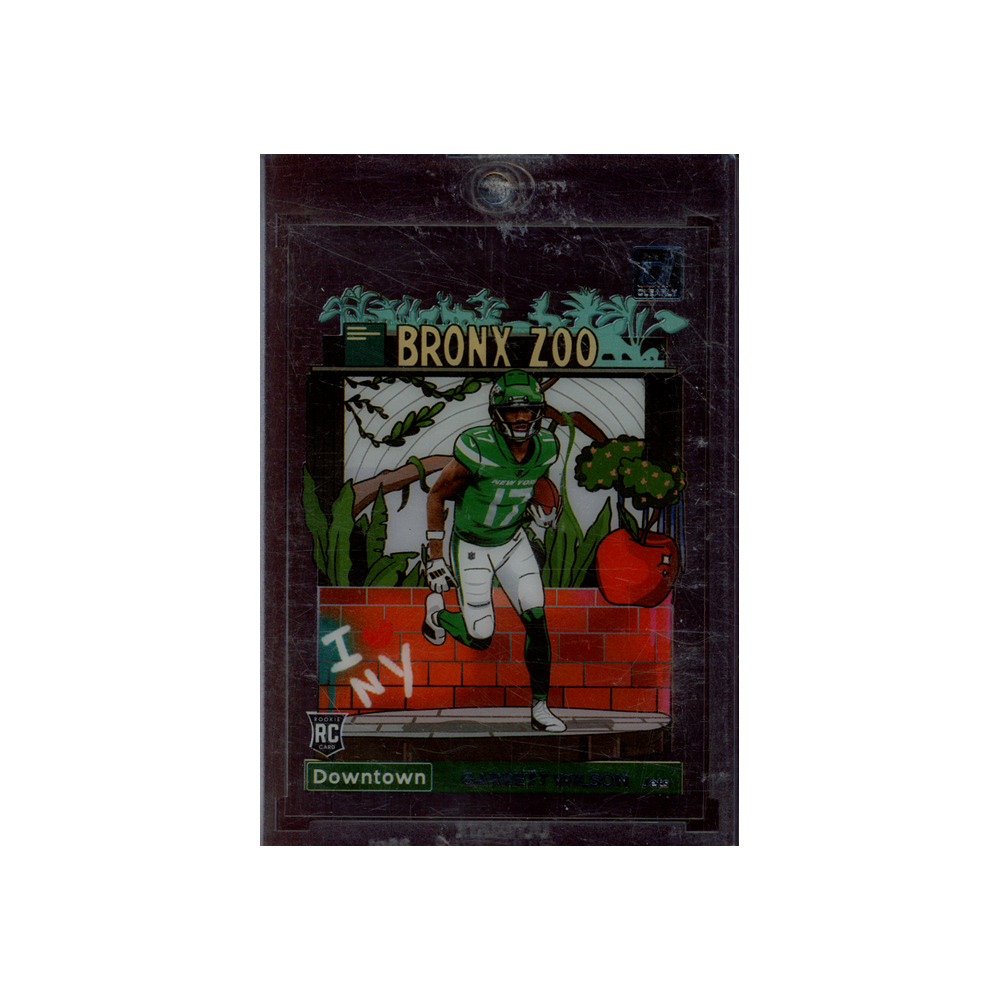 Garrett Wilson 2022 Panini Clearly Donruss Football Downtown