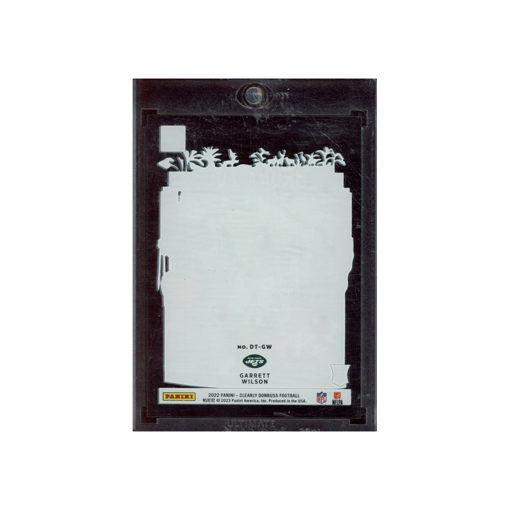 Garrett Wilson 2022 Panini Clearly Donruss Football Downtown