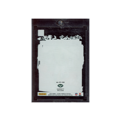 Garrett Wilson 2022 Panini Clearly Donruss Football Downtown