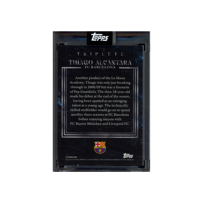Thiago Alcantra Topps Triplete Auto /25