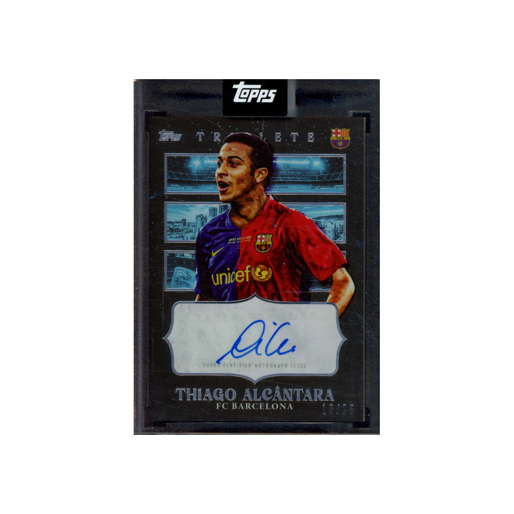Thiago Alcantra Topps Triplete Auto /25