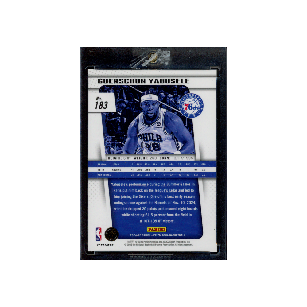 Guerschon Yabusele 2024-25 Panini Prizm Deca Basketball Gold Prizm /10