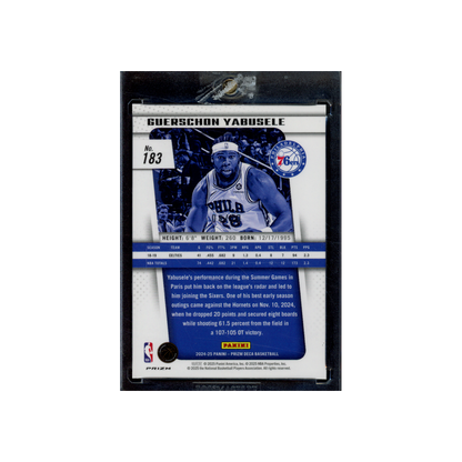 Guerschon Yabusele 2024-25 Panini Prizm Deca Basketball Gold Prizm /10