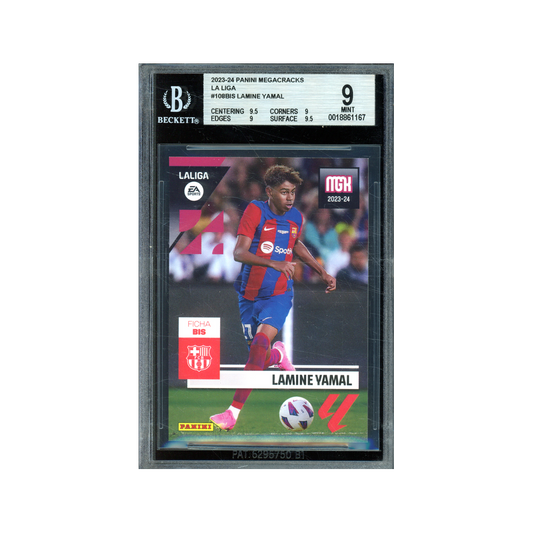 Lamine Yamal 2023-24 Panini La Liga Megacracks Rookie BGS 9