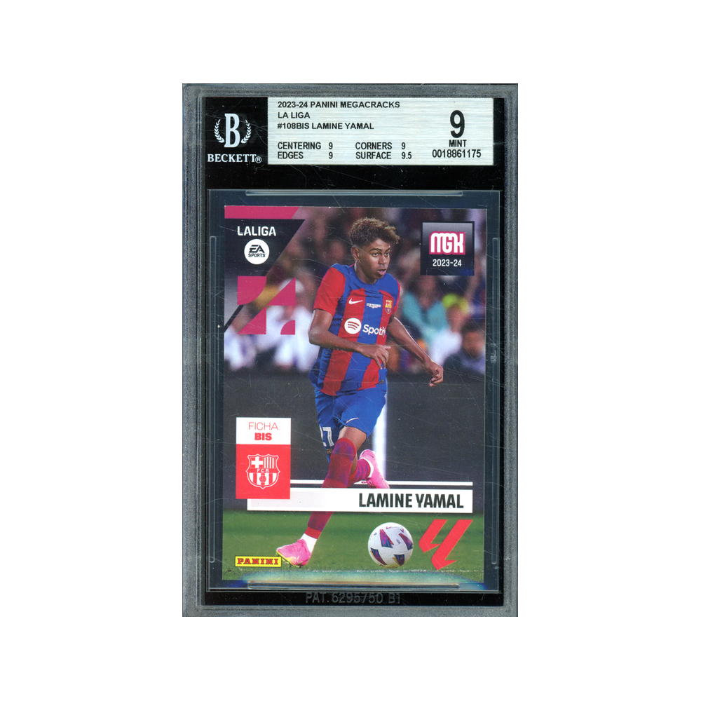 Lamine Yamal 2023-24 Panini La Liga Megacracks Rookie BGS 9