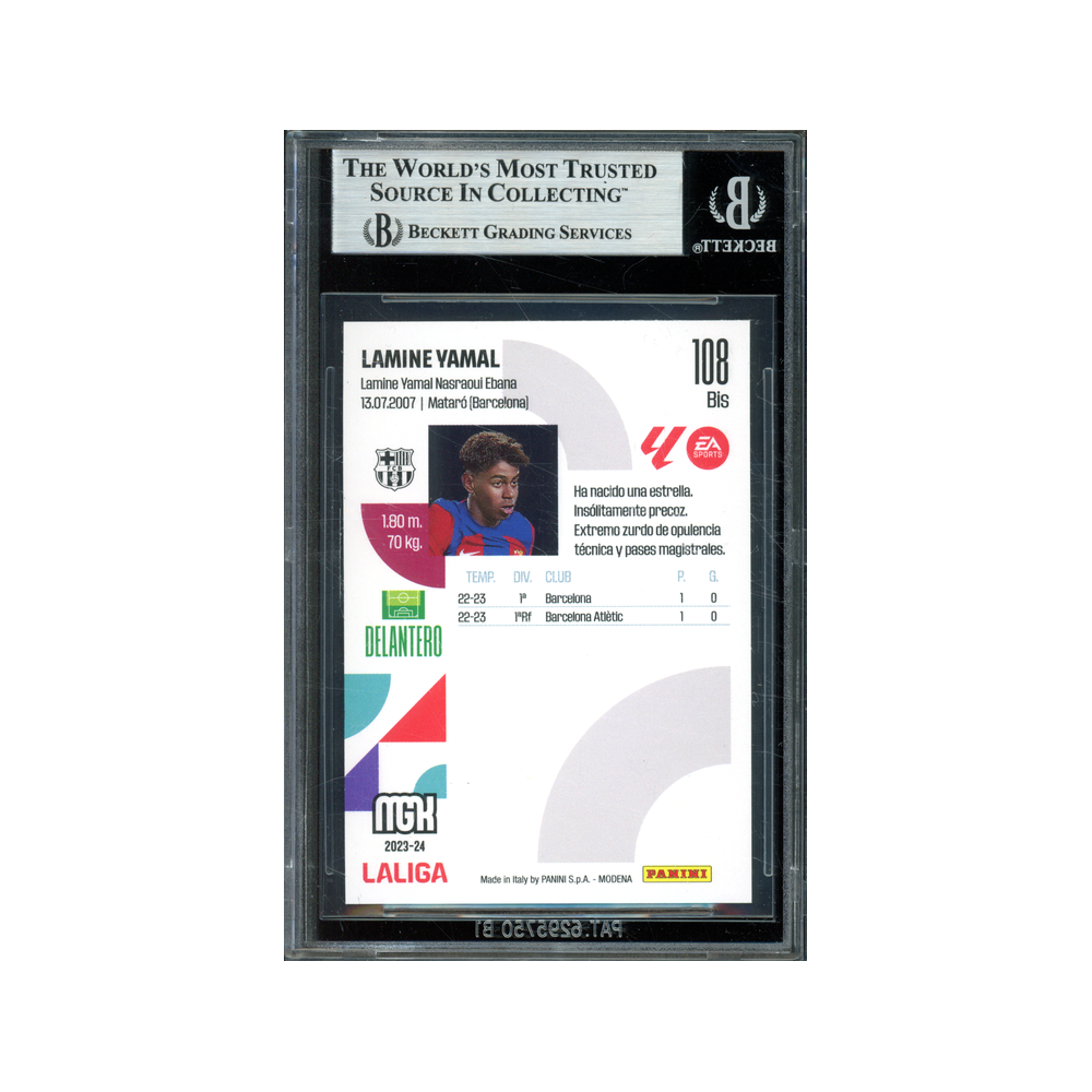 Lamine Yamal 2023-24 Panini La Liga Megacracks Rookie BGS 9
