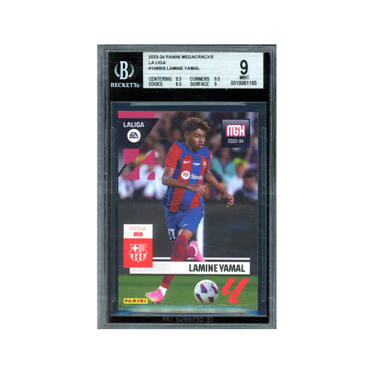 Lamine Yamal 2023-24 Panini La Liga Megacracks Rookie BGS 9