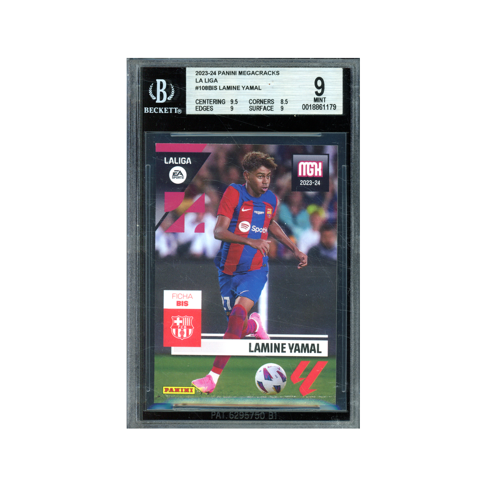 Lamine Yamal 2023-24 Panini La Liga Megacracks Rookie BGS 9