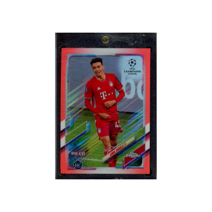 Jamal Musiala 2020 Topps Chrome Steve Aoki Rookie Neon Red Refractor /5