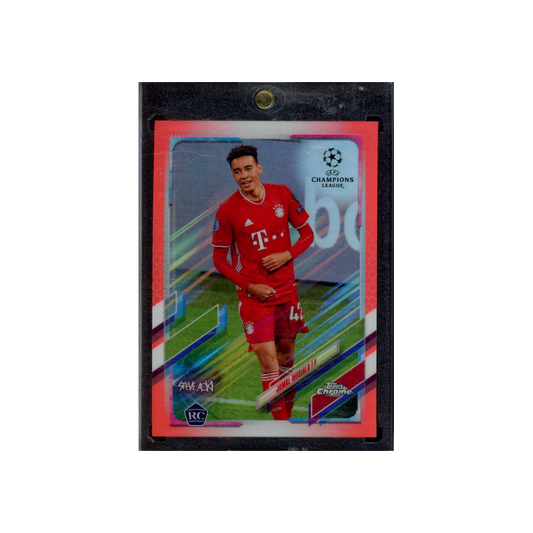 Jamal Musiala 2020 Topps Chrome Steve Aoki Rookie Neon Red Refractor /5