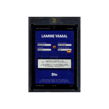 Lamine Yamal 2024 Topps Focus Rookie Auto Yellow /150