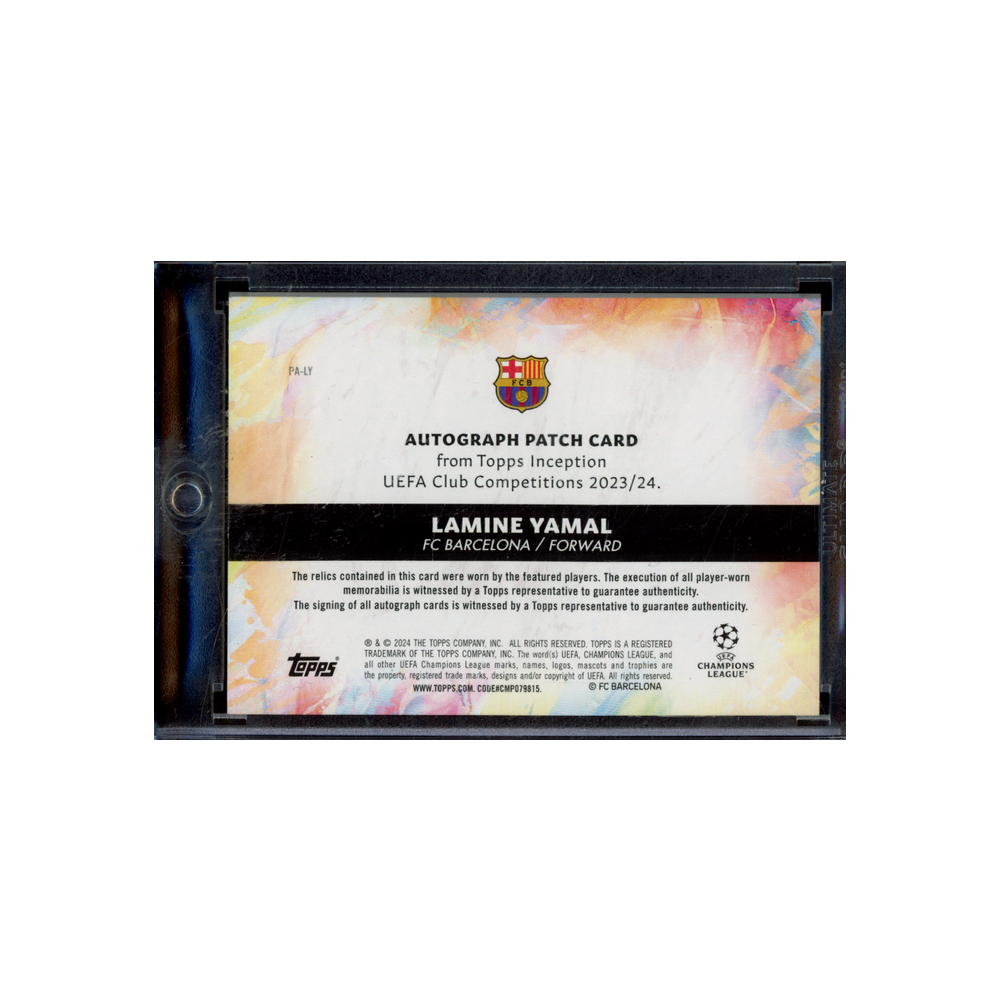Lamine Yamal 2024 Topps Inception RPA Red /10