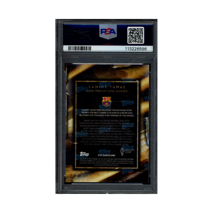 Lamine Yamal 2024 Topps Now Ballon D'Or SP Rookie /100 PSA 9