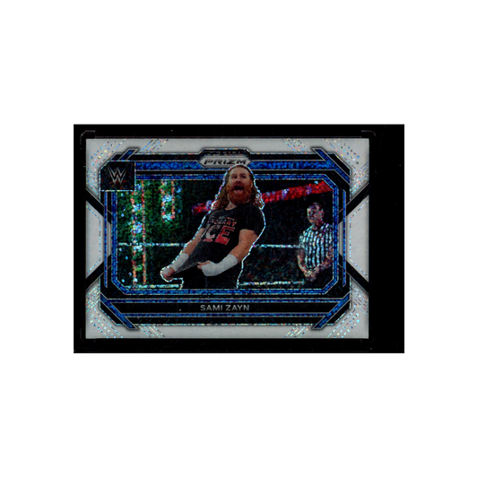 Sami Zayn 2023 Panini Prizm WWE White Sparkle Prizm