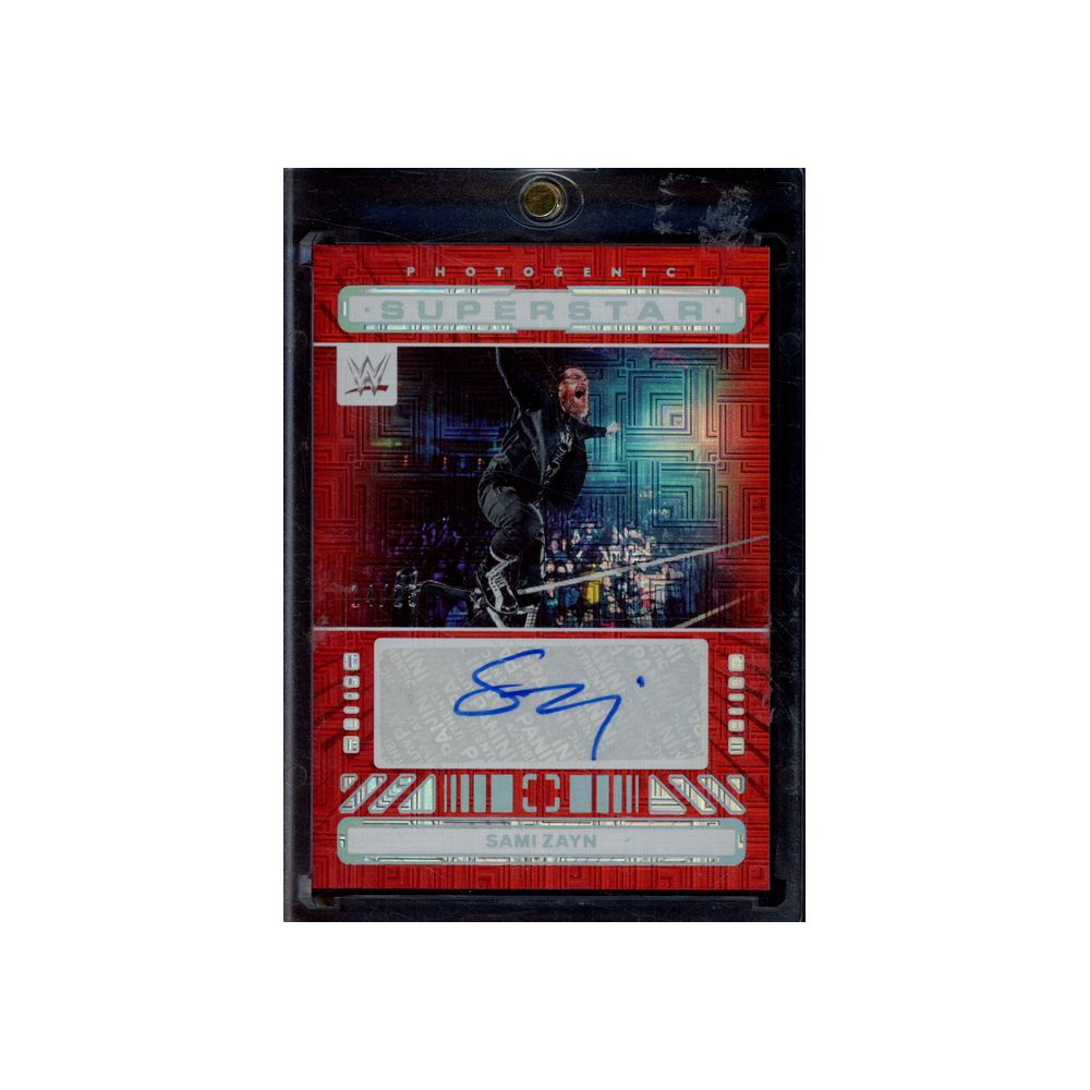Sami Zayn 2024 Panini Photogenic WWE Superstar Auto Maze /25