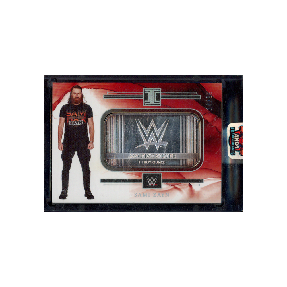 Sami Zayn 2023 Panini Impeccable WWE Silver Bar /35