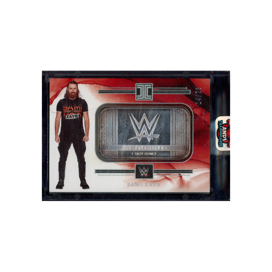 Sami Zayn 2023 Panini Impeccable WWE Silver Bar /35