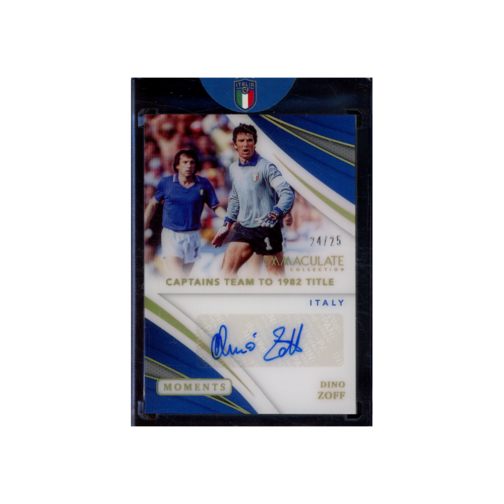 Dino Zoff 2021 Panini Immaculate Collection Soccer Moments Auto /25